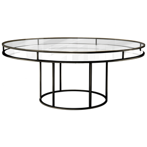 Стол "Loft" черный, прозрачная столешница, белое подстолье