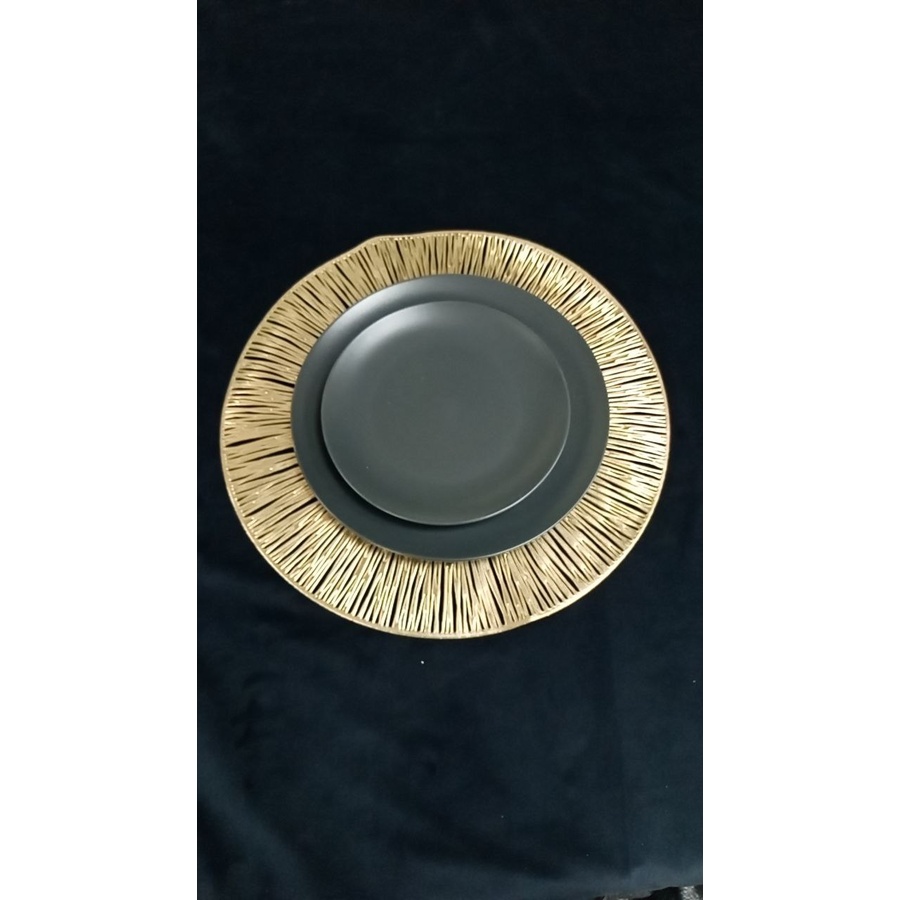 Набор из 2-х тарелок Тотал Грей - Фото миниатюра 5