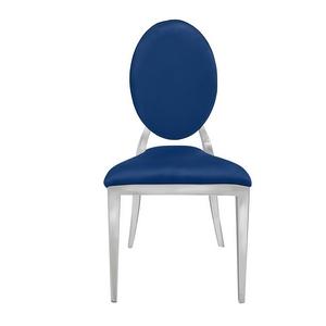 Стул «Вашингтон» серебро, чернильный бархат - Фото 2