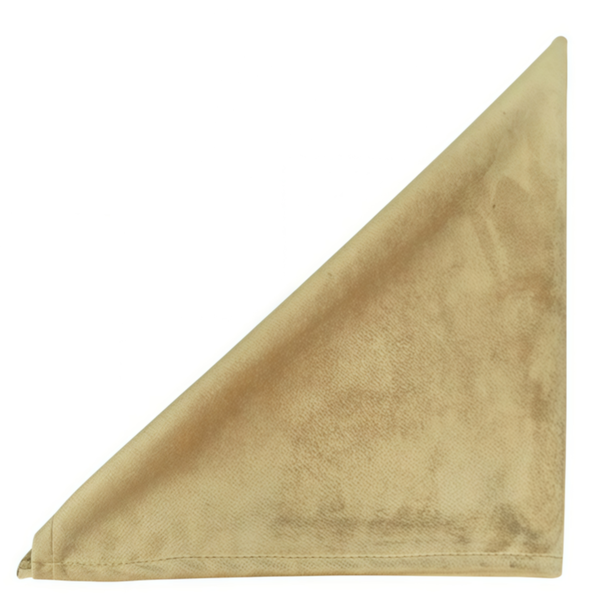 Салфетка бархатная темно-золотая