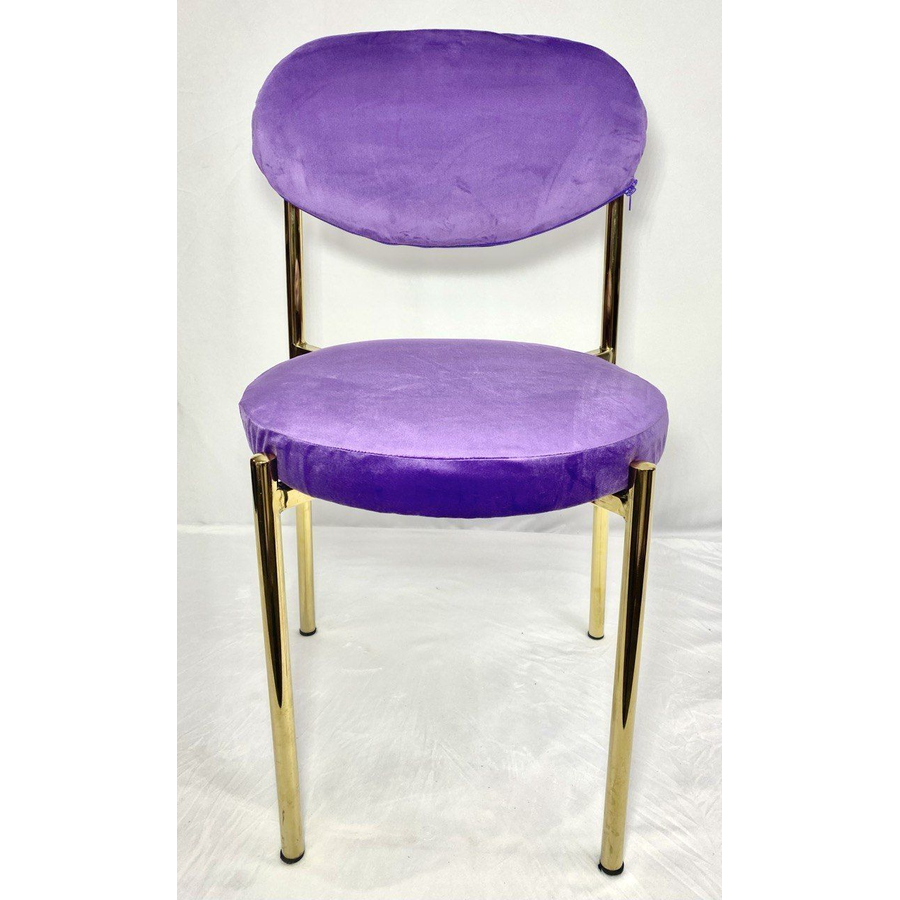 Стул Monaco золото фиолетовый - Фото миниатюра 2
