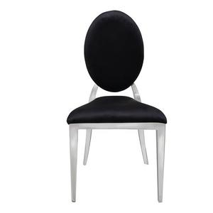 Стул «Вашингтон» серебро, черный бархат - Фото 2