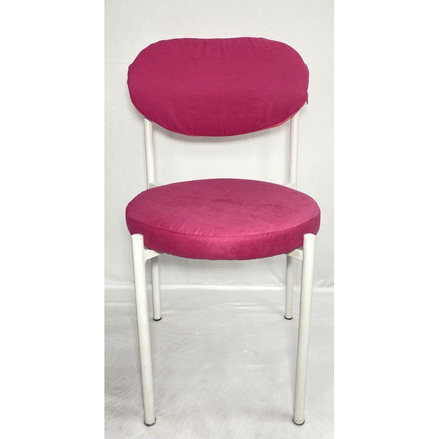 Стул Monaco белый глубокий розовый - Фото миниатюра 2