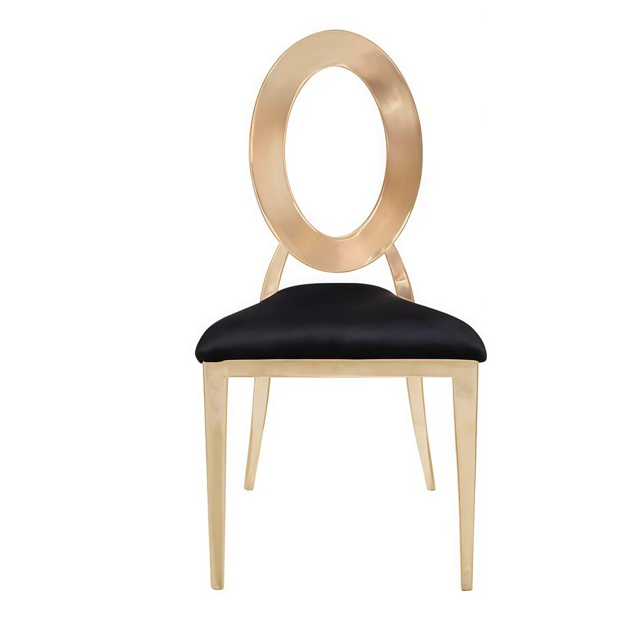 Стул «Element» золото, черный бархат - Фото миниатюра 2