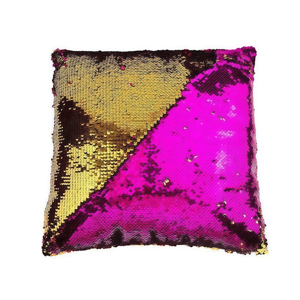 Подушка розовая с золотом - Фото 1