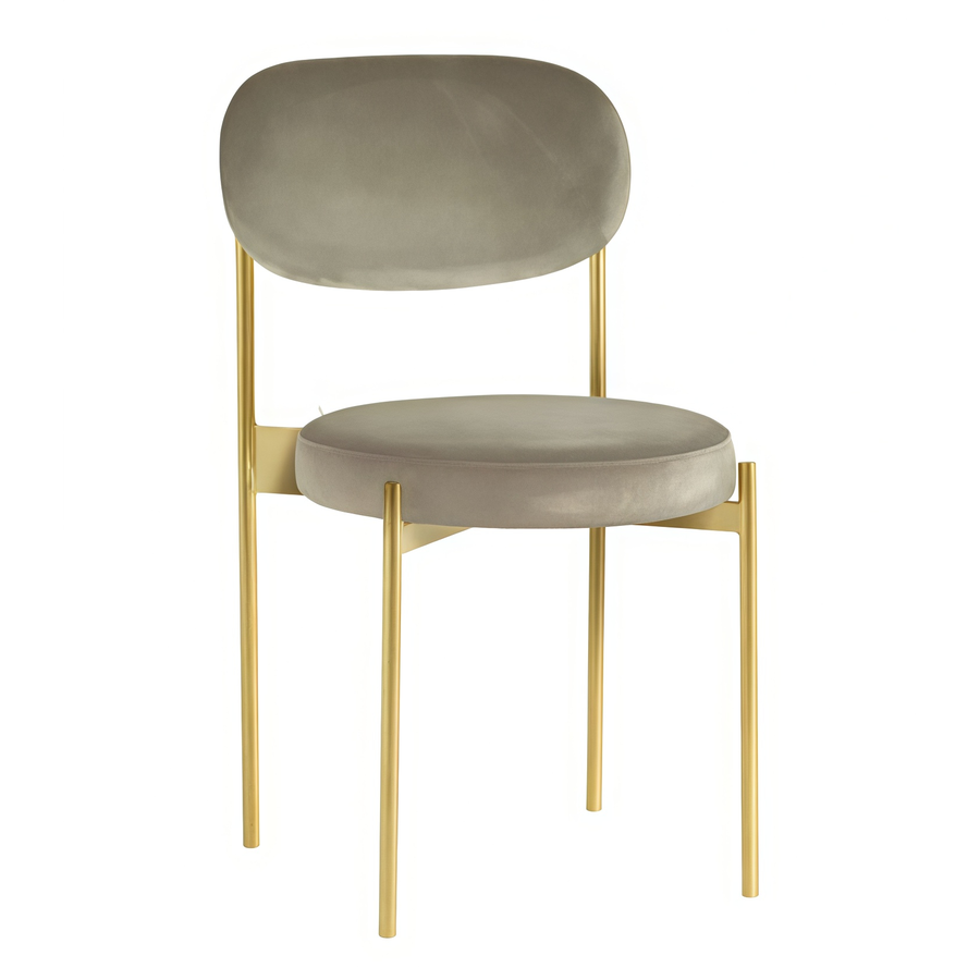 Стул Monaco золото кофе с молоком - Фото миниатюра 1