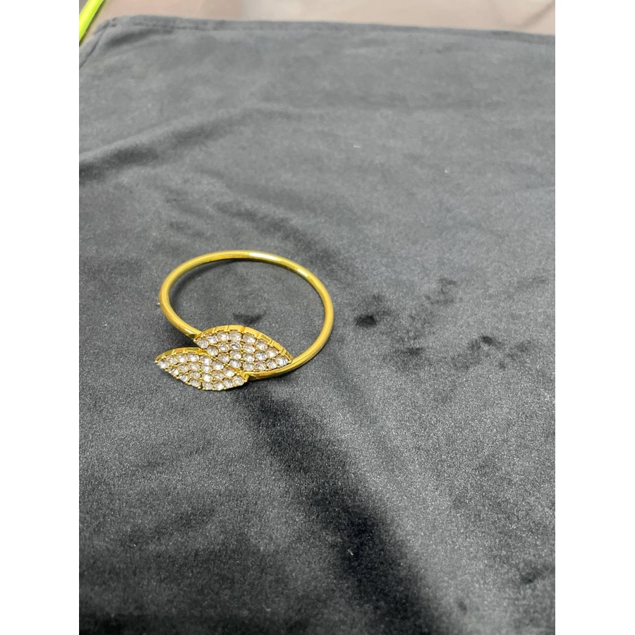 Кольцо для салфеток "Горный хрусталь" золото - Фото миниатюра 3