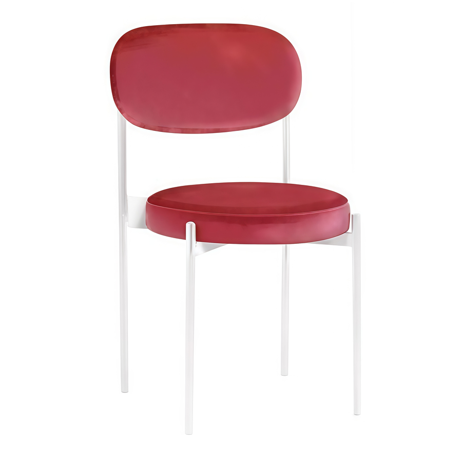 Стул Monaco белый рубиновый - Фото миниатюра 1