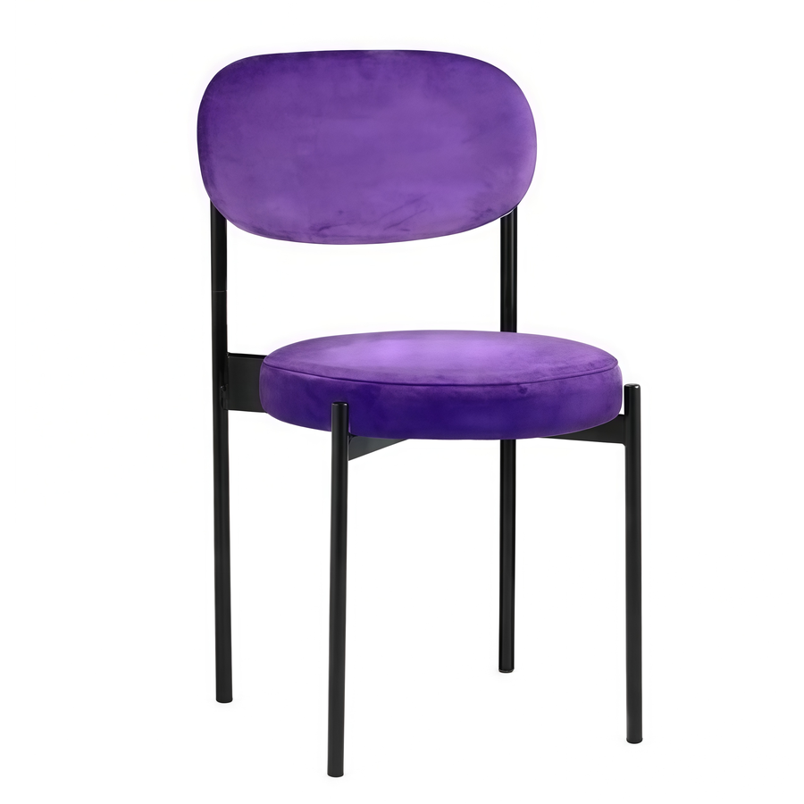 Стул Monaco черный фиолетовый - Фото миниатюра 1