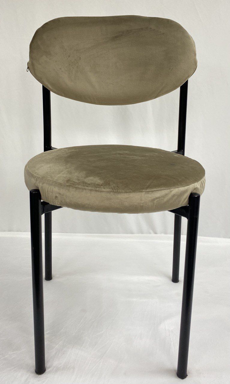 Стул Monaco черный  кофе с молоком