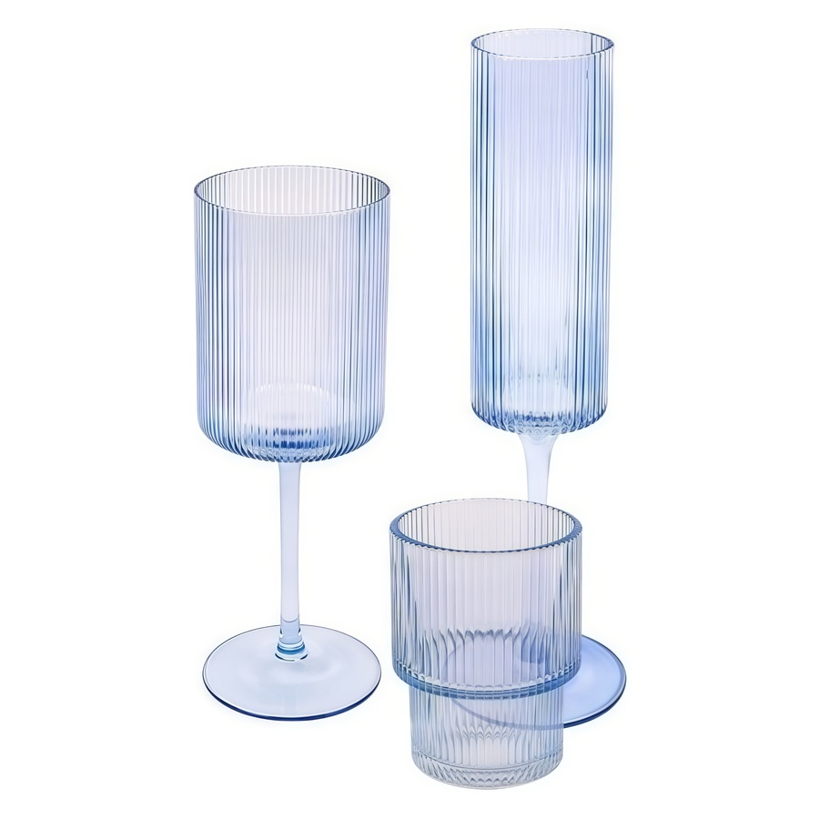 Набор бокалов "Осака" небесно-голубой - Фото основное 1