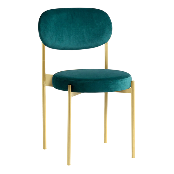 Стул Монако золото Бирюзовый