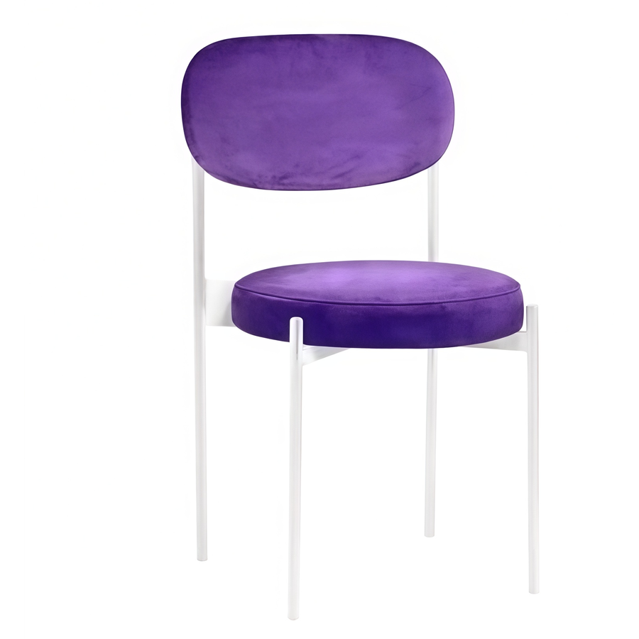 Стул Monaco белый фиолетовый - Фото миниатюра 1