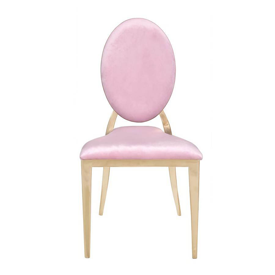 Стул «Вашингтон» золото, пепельно-розовый бархат - Фото миниатюра 2