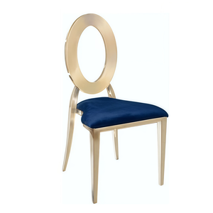Стул «Element» золото, синий бархат