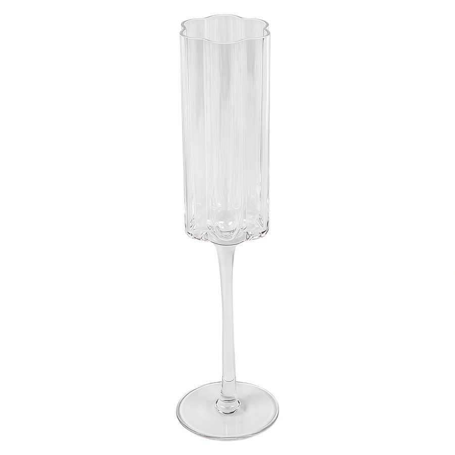 Бокал для шампанского Floral кристалл - Фото миниатюра 1