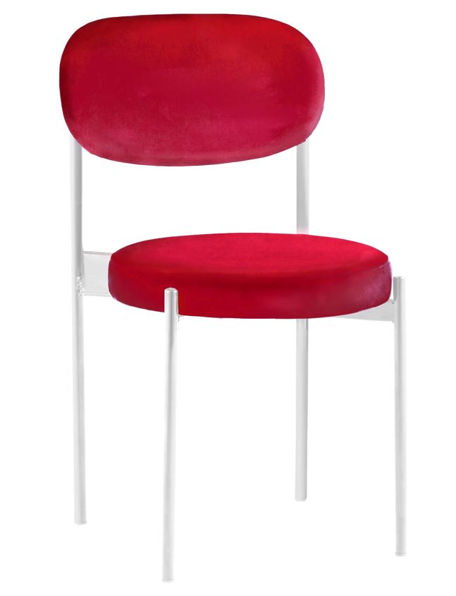 Стул Monaco белый алый