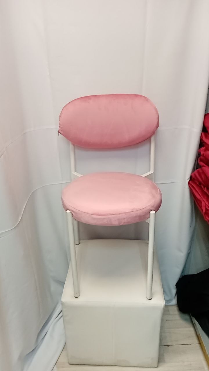 Стул Monaco белый розовый