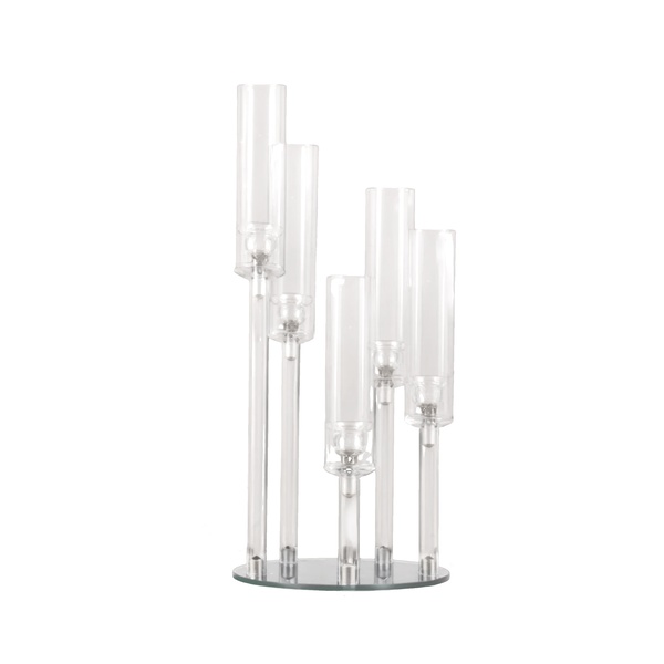 Канделябр стеклянный "Бруно" 5 рожков