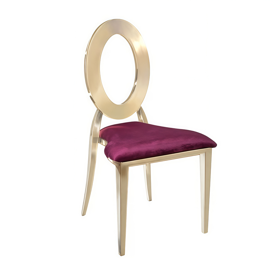 Стул «Element» золото, бургундский красный бархат - Фото миниатюра 1