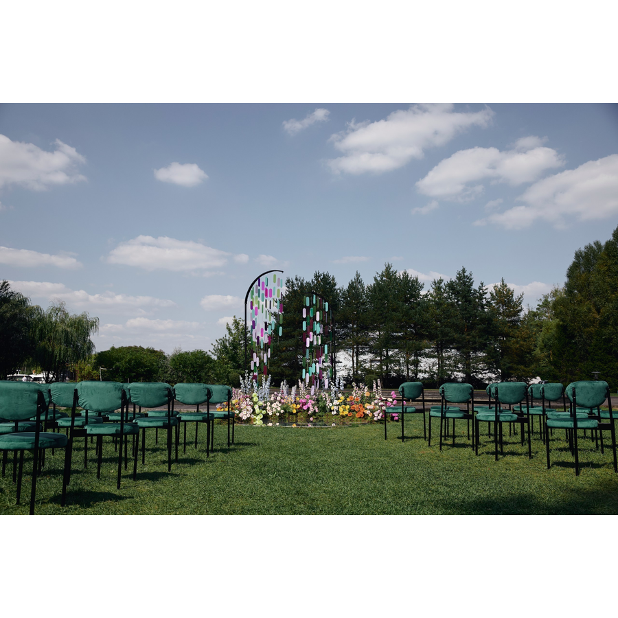 Стул Monaco черный изумрудный - Фото миниатюра 3