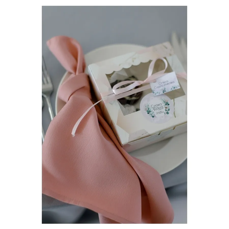 Салфетка "Альфа" пыльно-розовая - Фото миниатюра 5