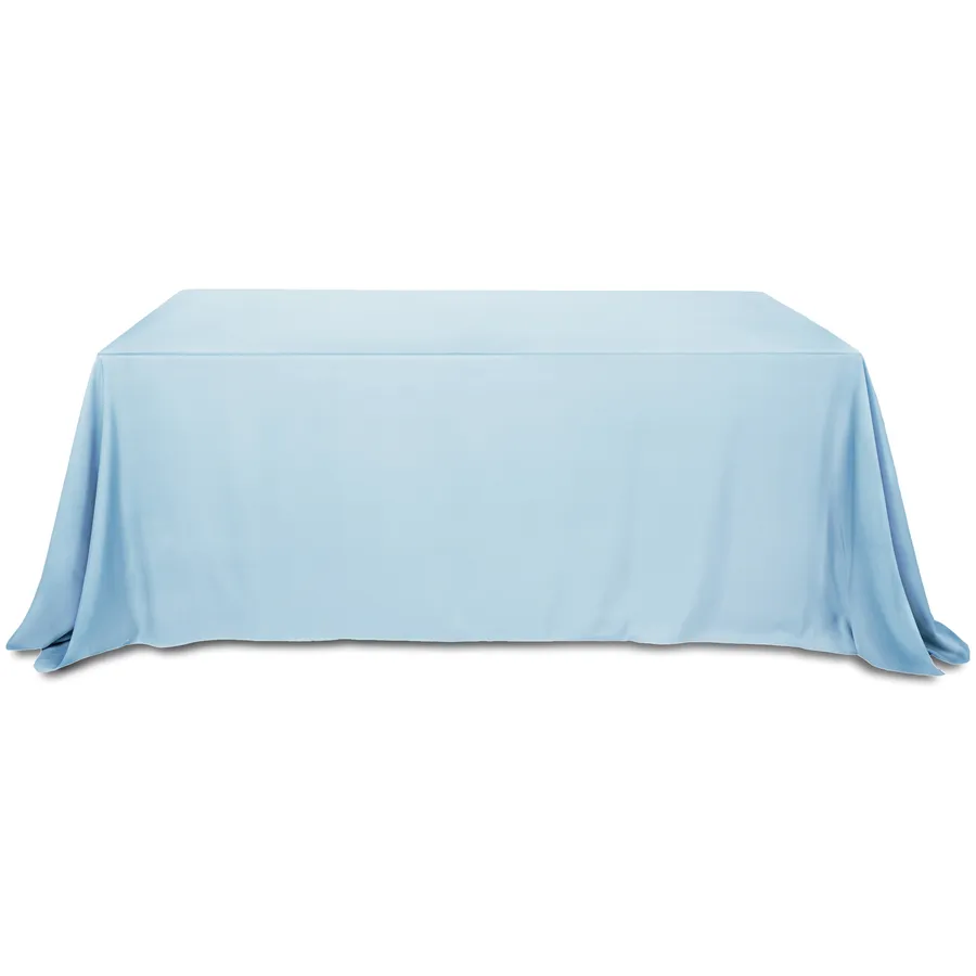 Скатерть "Альфа" небесно-голубая прямоугольная - Фото миниатюра 1