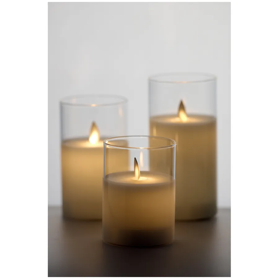 Набор свечей с пультом  "Эрукто" белый - Фото миниатюра 2