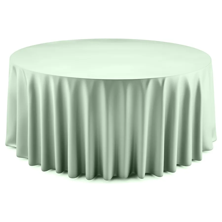 Скатерть "Шелк" мелисса  круглая - Фото миниатюра 1