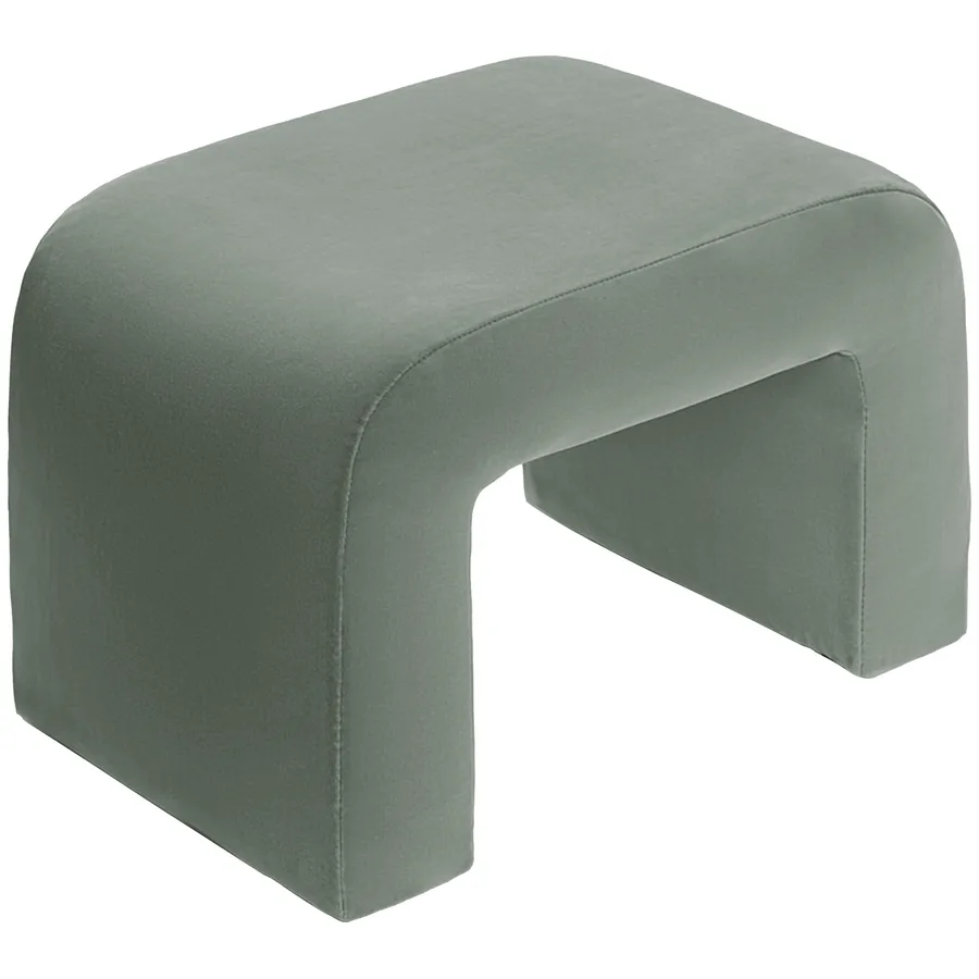 Пуфик "Боу" мини | шалфей бархат - Фото миниатюра 2