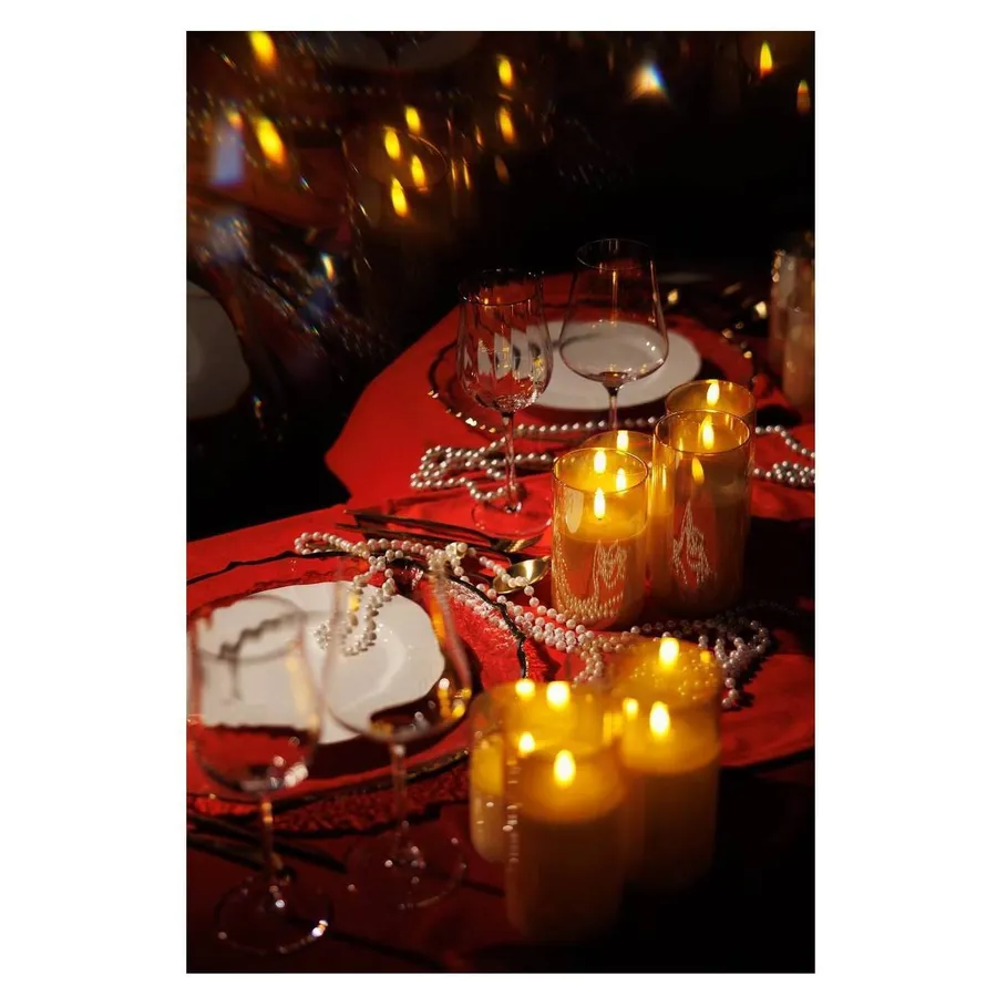 Набор свечей с пультом "Эрукто" золотой - Фото миниатюра 5