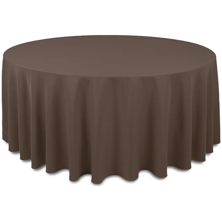 Скатерть "Альфа" кофейная круглая - Фото миниатюра 1
