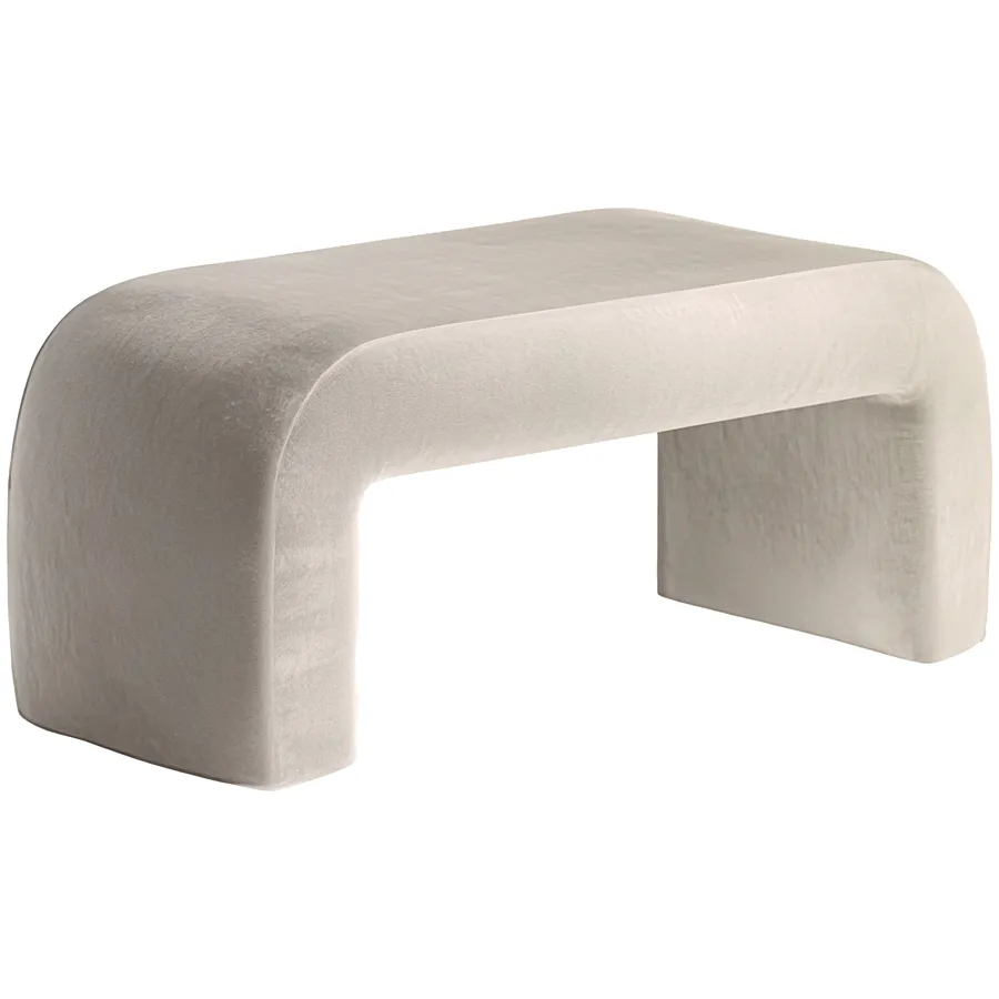 Пуфик "Боу" макс кокосовый раф бархат - Фото миниатюра 2