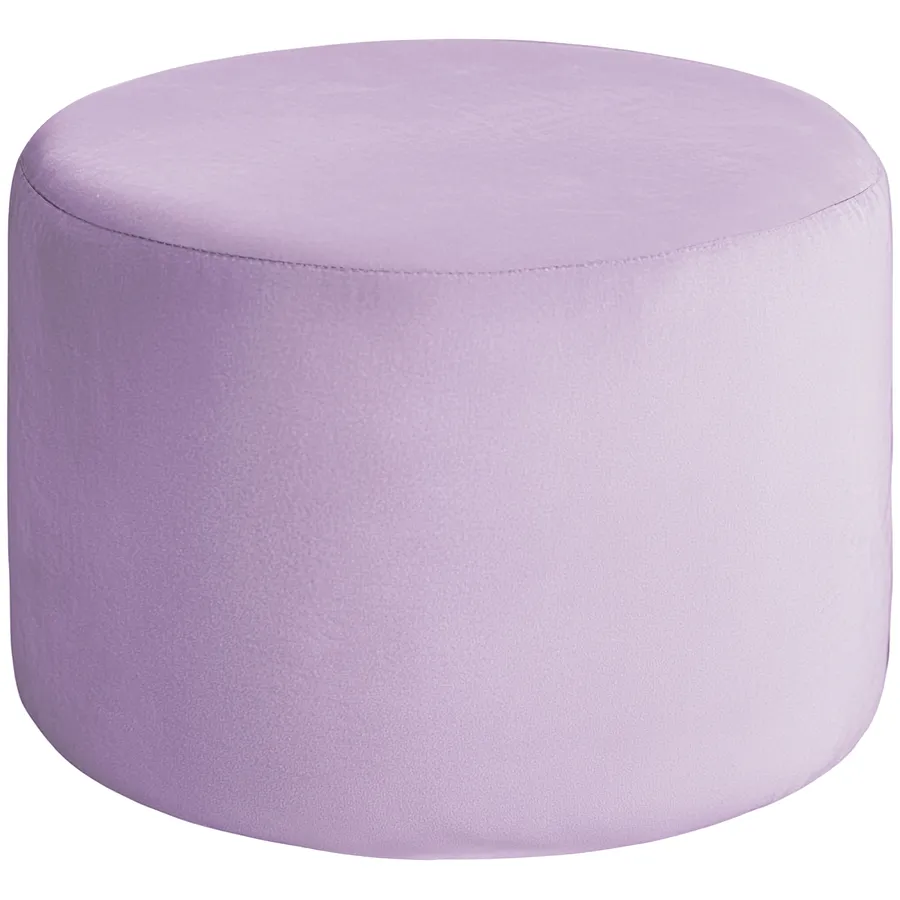 Пуфик "Фуфик" миди сиреневая дымка бархат - Фото основное 1
