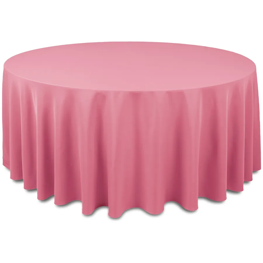Скатерть "Альфа" розовый щербет круглая - Фото миниатюра 1