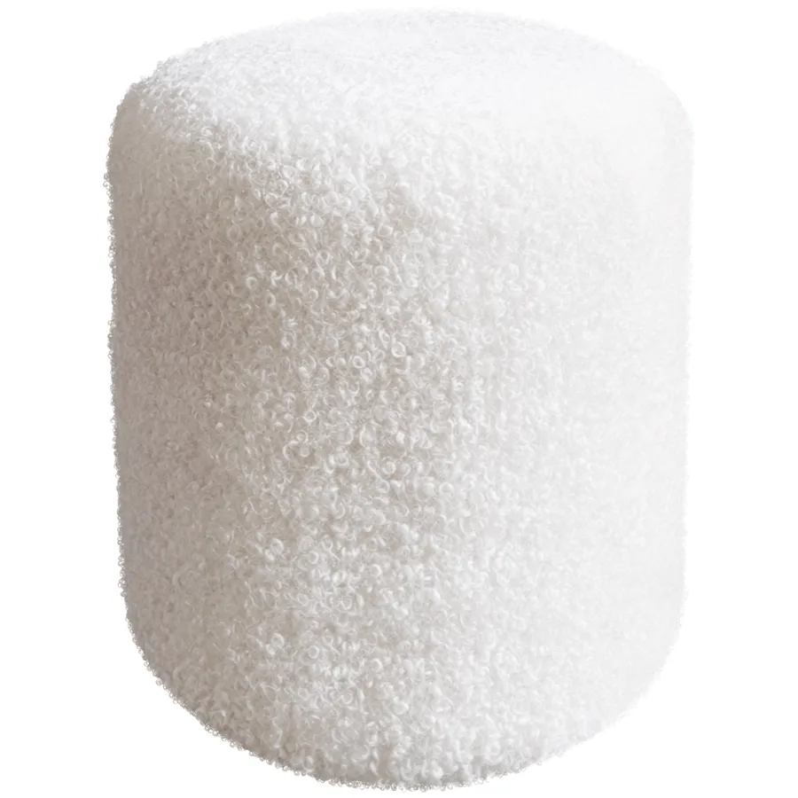 Пуфик "Фуфик" мини мех букле белый - Фото основное 1