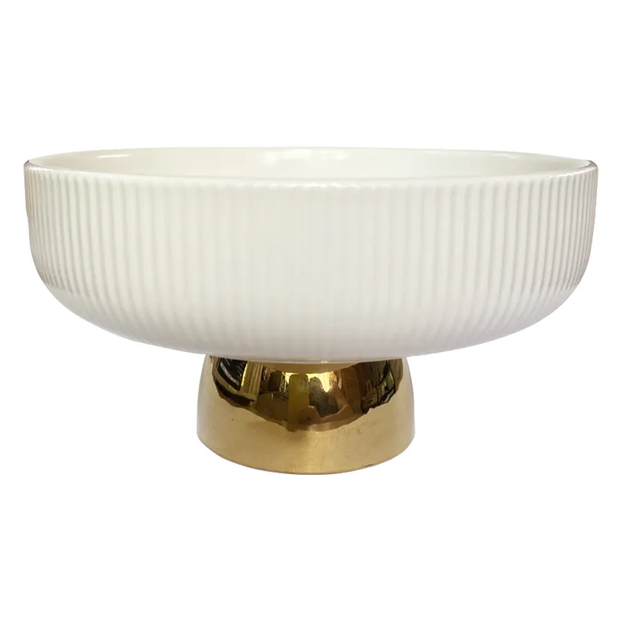 Ваза "Крюссоль" с золотой ножкой под кензан - Фото миниатюра 1