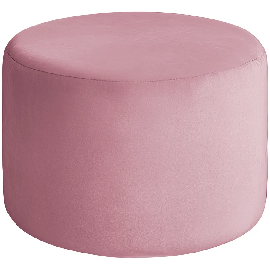 Пуфик "Фуфик" миди розовая сакура бархат - Фото миниатюра 1