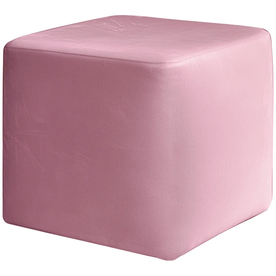 Пуфик "Квадро" розовая сакура бархат - Фото миниатюра 2