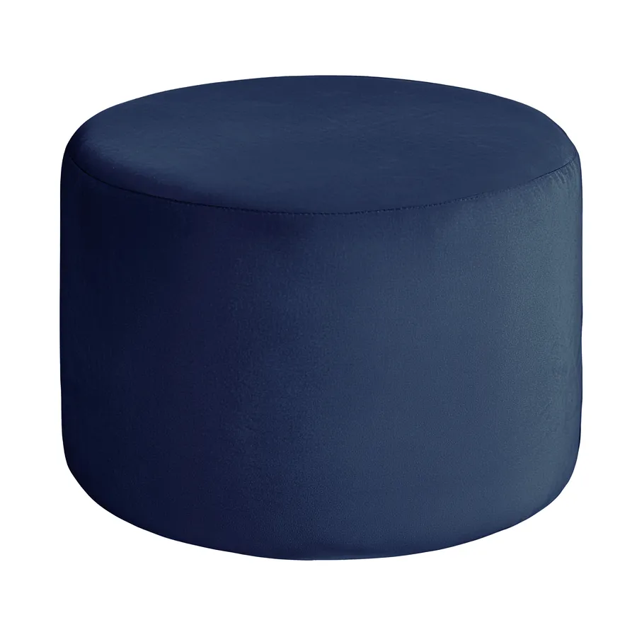 Пуфик "Фуфик" миди темная ночь бархат - Фото миниатюра 1