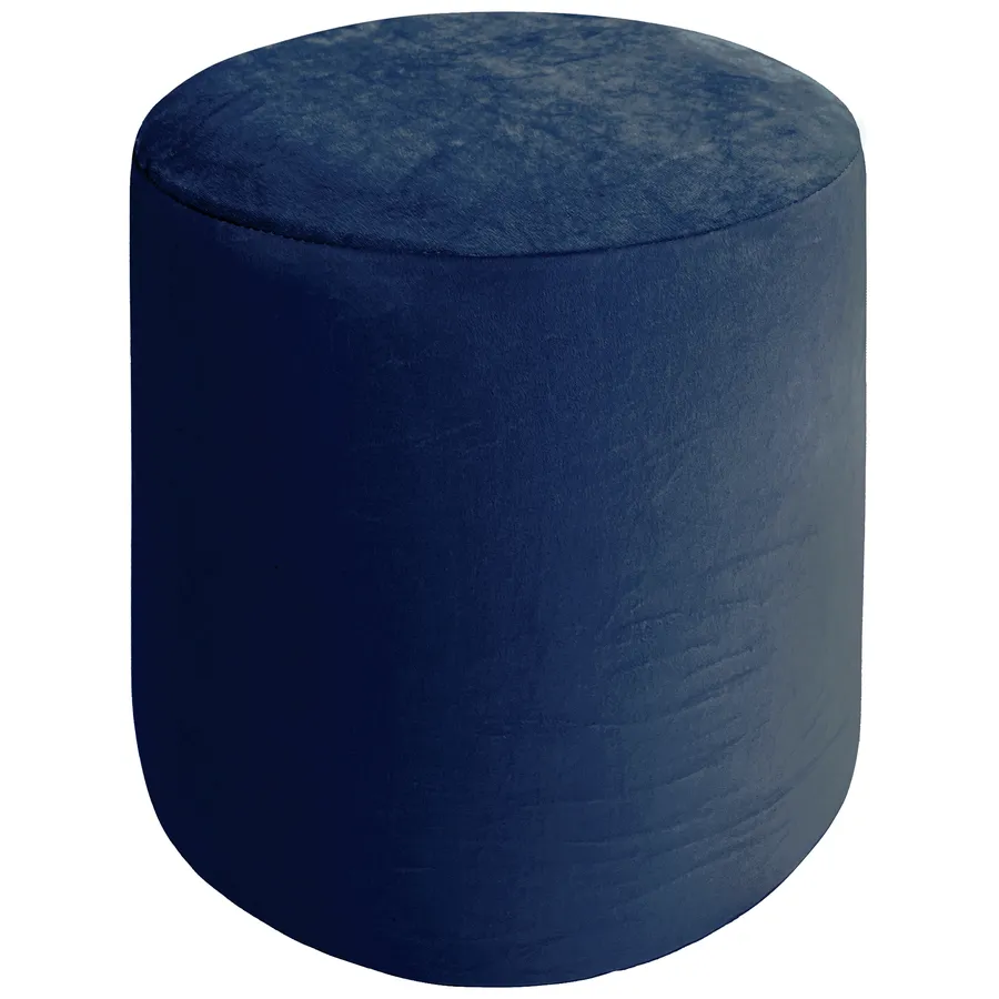 Пуфик "Фуфик" мини темная ночь бархат - Фото основное 1