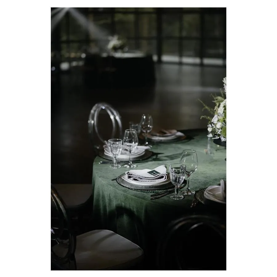 Скатерть канвас "Гамма" хвойный лес круглая - Фото миниатюра 3