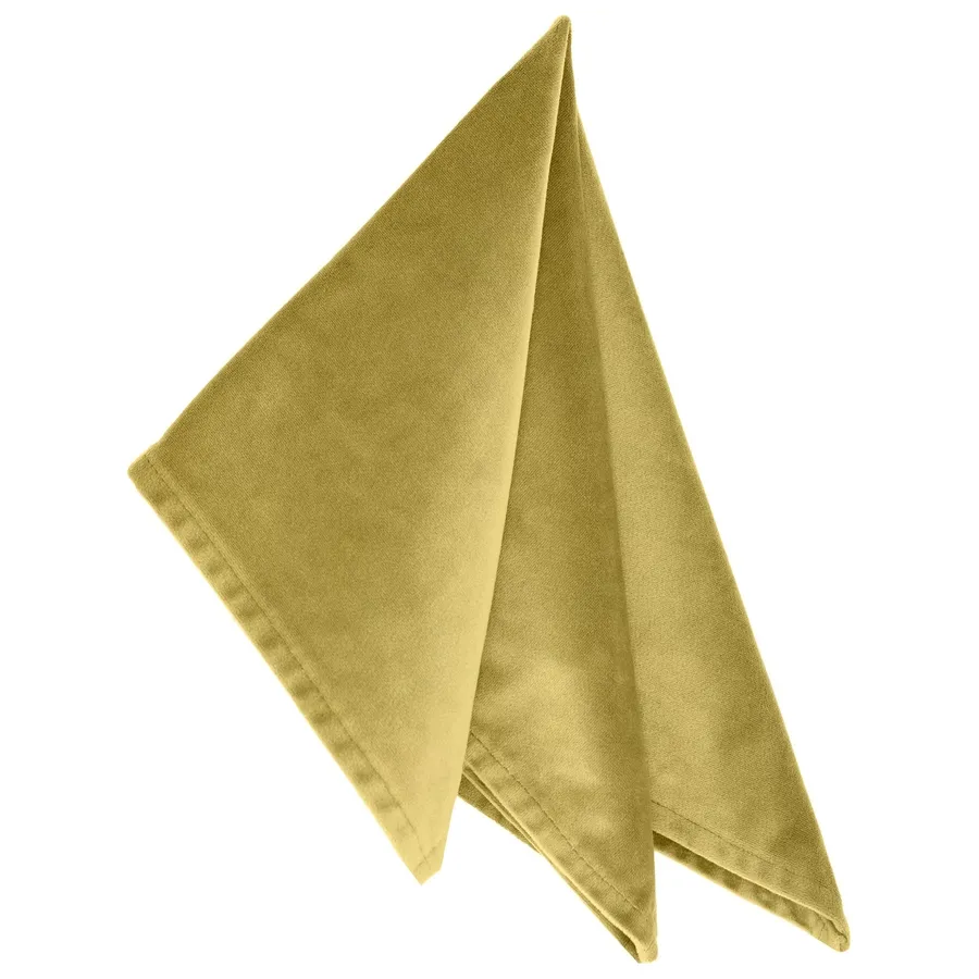 Салфетка бархатная "Бета" золотая горчица - Фото основное 1