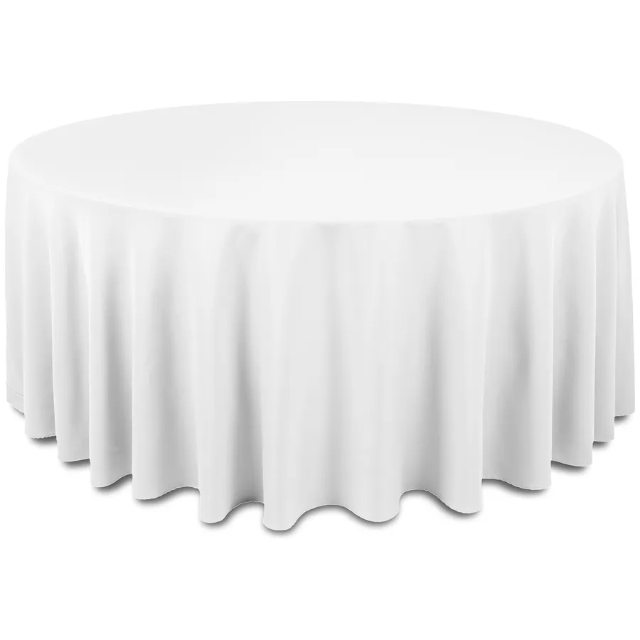 Скатерть "Альфа" снежная круглая - Фото миниатюра 1