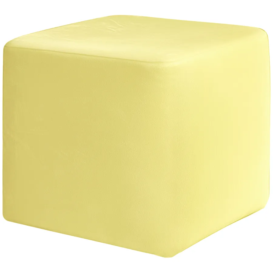 Пуфик "Квадро" спелая дыня бархат - Фото миниатюра 2