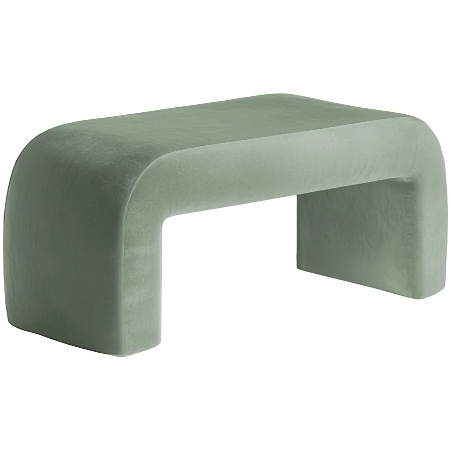 Пуфик "Боу" макс | шалфей бархат - Фото миниатюра 2