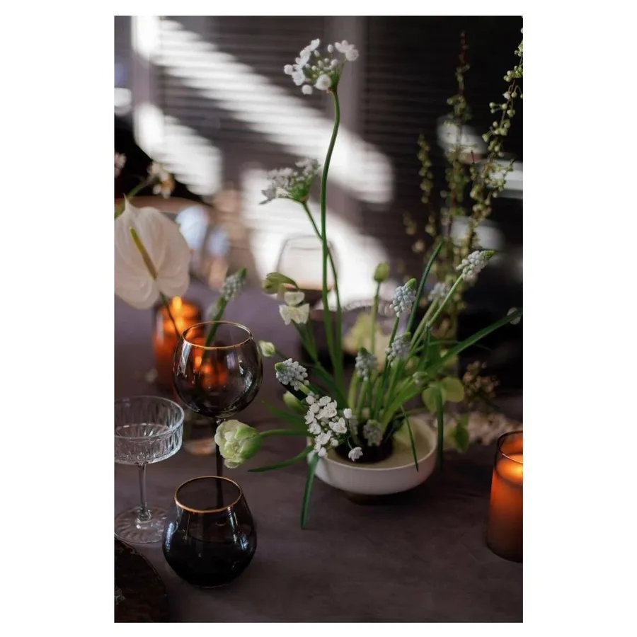 Ваза "Крюссоль" с золотой ножкой под кензан - Фото миниатюра 4