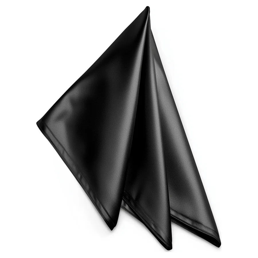 Салфетка "Шелк" черный бриллиант - Фото основное 1