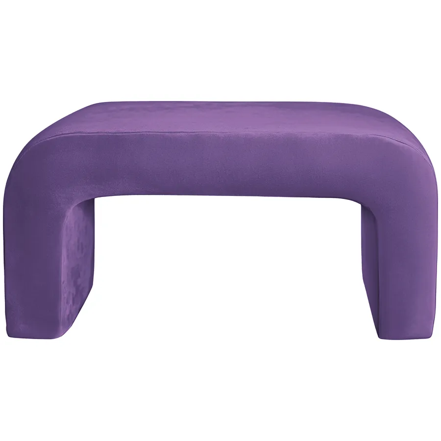 Пуфик "Боу" макс | фиолетовый люпин бархат - Фото миниатюра 1