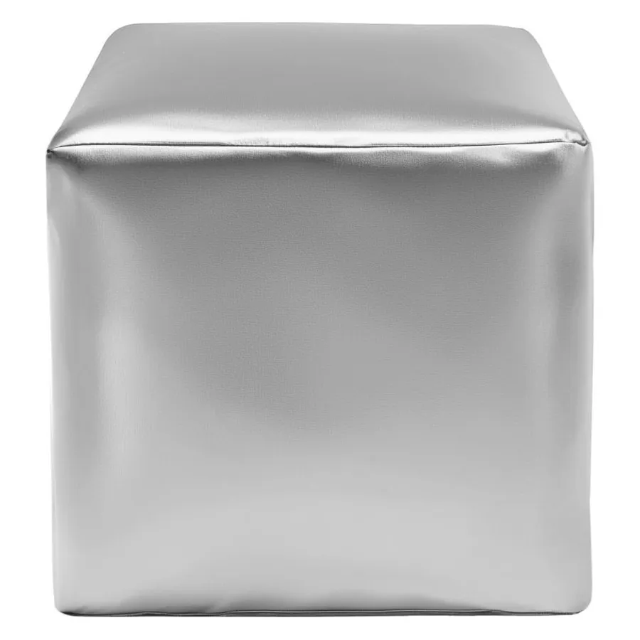 Пуфик "Квадро" серебряный - Фото основное 1